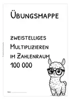 Vorschau - Arbeitsblätter - Schriftliches Multiplizieren im Zahlenraum 100 000 – zweistelliger Faktor, Übungsmappe & Arbeitsblätter mit Lösungen - Seite 3