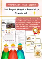 Vorschau - Stundenentwürfe - Los Reyes Magos - komplette Stunde A1 - Leer y Escribir - Deckblatt