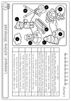 Vorschau - Arbeitsblätter - Materialpaket Winter 1 & 2 Deutsch, Kunst, Mathe Sachunterricht - Seite 3