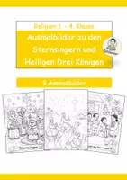 Vorschau - Arbeitsblätter - Ausmalbilder zu den Sternsingern und Heiligen Drei Königen - Deckblatt