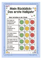 Vorschau - Arbeitsblätter - Reflexionsheft zum Halbjahr: Zeugnis, Rückblick & Ziele (Grundschule) - Seite 2