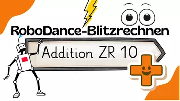 Vorschau - Präsentationen/Tafelbilder - RoboDance Blitzrechnen Addition ZR 10 digitale Tafel - Seite 3