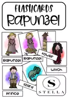 Vorschau - Bildkarten - Flashcards - Rapunzel - Bild- & Wortkarten - Deckblatt