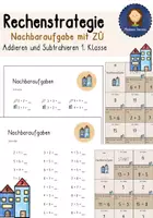 Vorschau - Spiele - Rechenstrategie 1. Klasse Nachbaraufgabe - Deckblatt