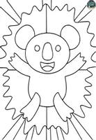 Vorschau - Mal- und Bastelvorlagen - Fantastische Koalas – Pop Art Ausmalbilder für Kinder - Seite 3