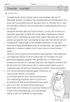 Vorschau - Arbeitsblätter - Lesetext: Silvester und Neujahr - Seite 1