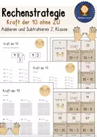 Vorschau - Spiele - Rechenstrategie 2. Klasse Kraft der 10 - Deckblatt
