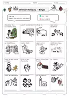 Vorschau - Arbeitsblätter - Bingo winter holidays - Deckblatt