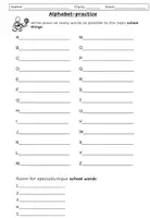 Vorschau - Arbeitsblätter - Alphabet practice - Seite 3