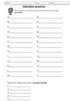 Vorschau - Arbeitsblätter - Alphabet practice - Deckblatt