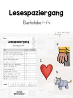 Vorschau - Arbeitsblätter - Materialpaket: Lesespaziergänge zu allen Buchstaben (wachsendes Paket) - Seite 1