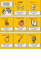 Vorschau - Spiele - I have who has -school things - Deckblatt