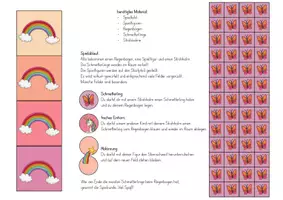 Vorschau - Spiele - Mundmotorik - Spielfeld "Regenbogen" (mit Strohhalm) - Seite 2