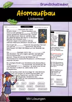 Vorschau - Arbeitsblätter - Atomaufbau | Lückentext | Physik | Aufbau & Grundlagen - Deckblatt