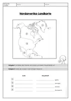 Vorschau - Arbeitsblätter - Der Kontinent Nordamerika (Materialpaket) - Seite 1