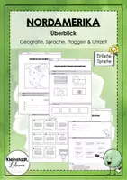 Vorschau - Arbeitsblätter - Der Kontinent Nordamerika (Materialpaket) - Deckblatt