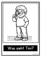 Vorschau - Text - "Was sieht Tim?"/ Leseübung/ DaZ&DaF/ Alphabetisierung - Seite 1