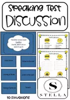 Vorschau - Spiele - Vorbereitung auf den Speaking Test - Teil 3 - Diskussion - Deckblatt