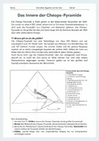 Vorschau - Arbeitsblätter - Das Innere der Cheops-Pyramide - Seite 1