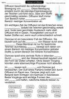 Vorschau - Arbeitsblätter - Osmose und Diffusion | Lückentext | Physik | Stoffe - Seite 1
