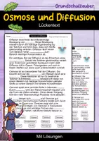 Vorschau - Arbeitsblätter - Osmose und Diffusion | Lückentext | Physik | Stoffe - Deckblatt