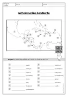 Vorschau - Arbeitsblätter - Mittelamerika: Länder, Hauptstädte, Flaggen - Seite 1