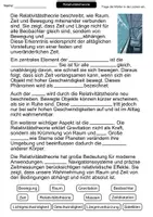 Vorschau - Arbeitsblätter - Relativitätstheorie | Lückentext | Physik | Moderne Physik - Seite 1