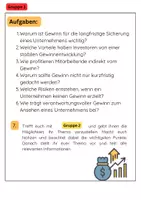 Vorschau - Arbeitsblätter - Unternehmensziele Gruppenarbeit: Gewinn, Wachstum, Nachhaltigkeit - Seite 2