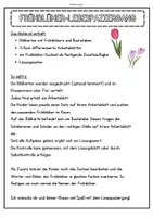 Vorschau - Arbeitsblätter - Frühblüher: Lesespaziergang (3-fach-differenziert, inkl. Lösungen) - Seite 1