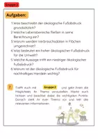 Vorschau - Arbeitsblätter - Ökologischer Fußabdruck Gruppenarbeit: Nachhaltigkeit & Umwelt - Seite 2