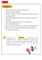 Vorschau - Arbeitsblätter - Wahlkampf Gruppenarbeit: Demokratie, Parteien & Medien - Seite 2