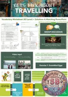 Vorschau - Arbeitsblätter - Travelling and Tourism: Advanced Vocabulary and Activities (PPT + Worksheet B2 Level) - Deckblatt