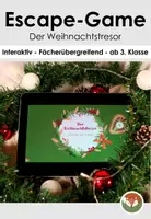 Vorschau - Interaktives Material - Escape-Game: Der Weihnachtstresor (digital) - Deckblatt