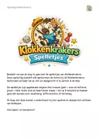 Voorbeeld - Spelletjesbundel Klokkenkrakers - Voorblad
