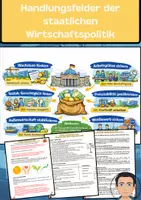 Vorschau - Arbeitsblätter - Handlungsfelder der staatlichen Wirtschaftspolitik - Deckblatt