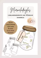 Vorschau - Mal- und Bastelvorlagen - Marmeladenglas: Wünsche, Ziele, Erfolge und Momente sammeln - Deckblatt