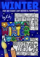 Vorschau - Arbeitsblätter - Pop Art Winter Schrift zum Weiter & Ausmalen - Kunst im Winter - Deckblatt