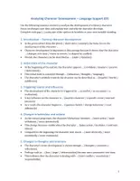 Vorschau - Merkblätter - Analyzing Character Development – Language Support (EF / Q1 / Q2) - Seite 1
