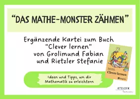 Vorschau - Aufgabenkarten - Kartei Das Mathe-Monster zähmen - Deckblatt