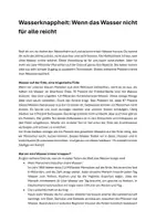 Vorschau - Arbeitsblätter - Wasserknappheit - Wenn das Wasser nicht für alle reicht (Text + Audio mit Aufgaben und Lösungen) - Seite 1