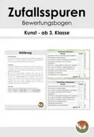 Vorschau - Lehrpläne/Lehrermaterial - Zufallsspuren: Bewertungsbogen mit Notenskala - Deckblatt