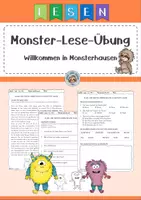 Vorschau - Arbeitsblätter - Willkommen in Monsterhausen - Deckblatt