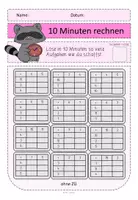 Vorschau - Arbeitsblätter - wachsendes Bundle: 10-Minuten-Rechnen Klasse 1- 3 - Seite 2