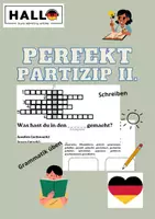 Náhled - Ferien: Erzählung, Perfekt, Partizip II._minulý čas NJ - krycí list