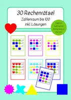 Vorschau - Arbeitsblätter - Rechenrätsel mit Symbolen im Zahlenraum bis 100 - Deckblatt