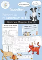 Vorschau - Arbeitsblätter - Denkaufgaben mit Hund und Katz Knobelheft im Zahlenraum bis 100 - Deckblatt