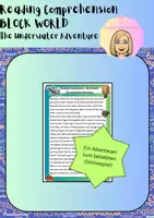 Vorschau - Arbeitsblätter - Reading Comprehension - Block World - The Underwater Adventure - Deckblatt