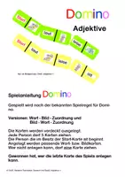 Vorschau - Spiele - DmS: Adjektive 2 - Domino Lerntheke - Seite 1
