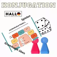 Náhled - Konjugation, Präsens, regelmäßiges Verb, Brettspiel - krycí list