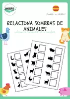 Vista previa - Refuerzo / NEE / Materiales de apoyo - RELACIONA SOMBRAS DE ANIMALES - Portada